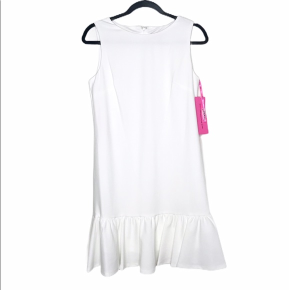 NWT Betsey Johnson  Crepe Dress with Ruffled Hem - Picture 3 of 7